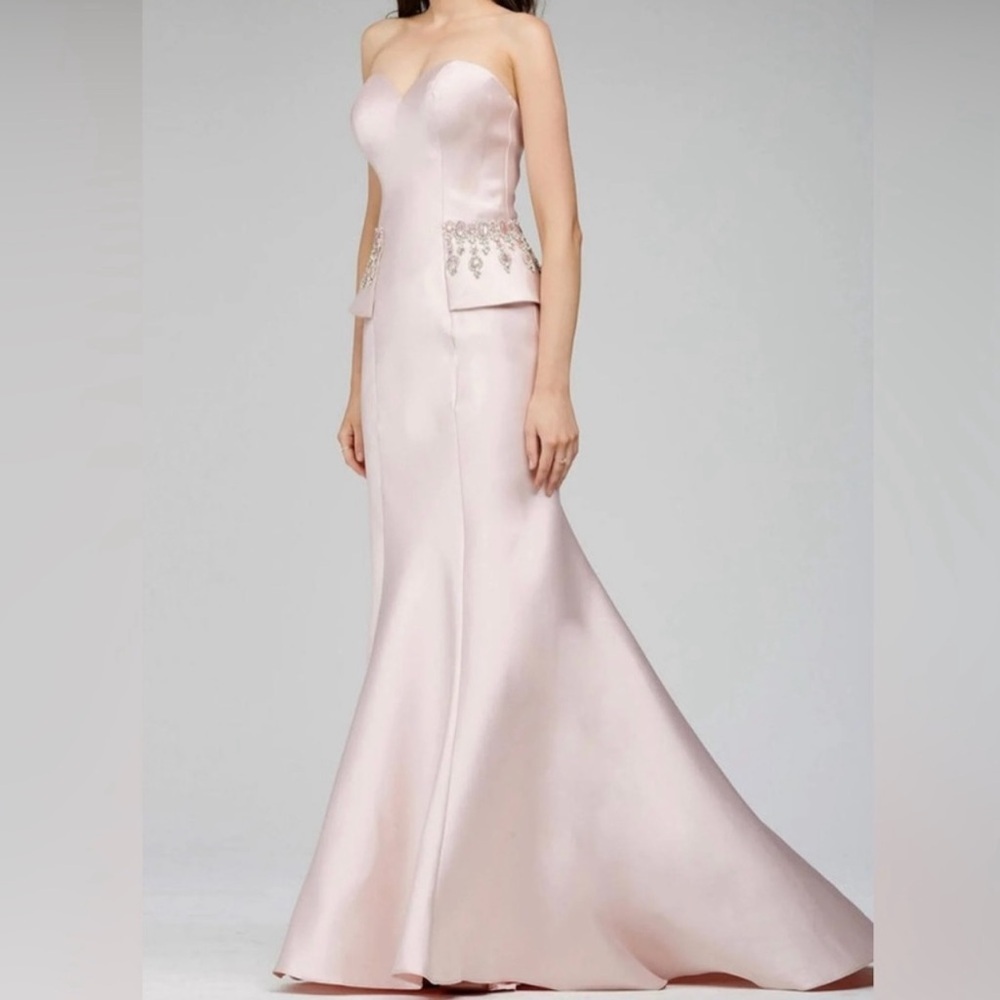 Jovani Pink Strapless Evening Gown